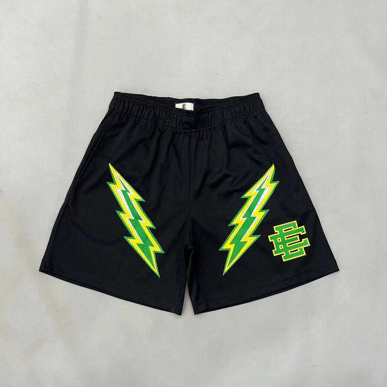 EUROPE AND AMERICA EE SHORTS 24SS LIGHTNING SERIES MENS AND WOMENS COUPLES VERSATILE HIGH STREET HOT SLACKS