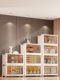Storage cabinet Storage cabinet Household storage cabinet Multi-layer installation-free snack cabinet Folding storage and sorting box storage rack