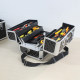 Multi-layer multi-functional aluminum alloy tool box for household folding hardware woodworking storage box large V-number industrial grade empty box
