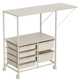 Kitchen sideboard multi-layer storage rack floor-standing storage cabinet multi-function living room movable cart for household use