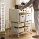 Kitchen sideboard multi-layer storage rack floor-standing storage cabinet multi-function living room movable cart for household use