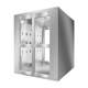 Double door bottomless cargo shower room multi-person double hair shower room channel electronic food factory workshop air shower room cargo shower machine