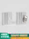 Laboratory gas circuit tracheal support aluminum alloy pipe clamp aluminum profile accessories fixed pipe clamp guide rail 1/4 6mm
