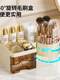 Makeup brush storage cylinder rotating dustproof dressing table cosmetic storage box lipstick eye shadow storage rack desktop pen cartridge