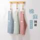 New cotton and linen stripes breathable and adjustable suspender catering hotel clothing waterproof apron