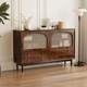 S`Box chest of cabinets living room rattan chest of cabinet storage cabinets small retro rattan solid wooden leg cabinets vertical bedroom against the wall