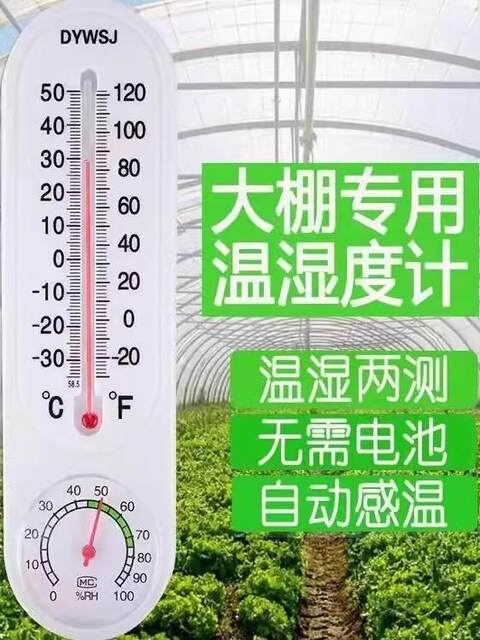 Wall-mounted thermometer indoor home high-precision baby room temperature meter dry temperature hygrometer greenhouse device