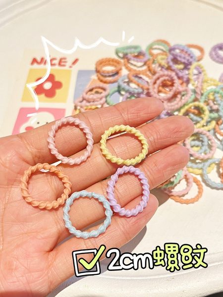 新款儿童弹性好不伤发橡皮筋宝宝扎头发拇指发圈小女孩头绳发绳