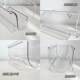 Water cup storage rack multi-layer transparent desktop can be stacked thermos cup rack household storage storage rack refrigerator beverage rack
