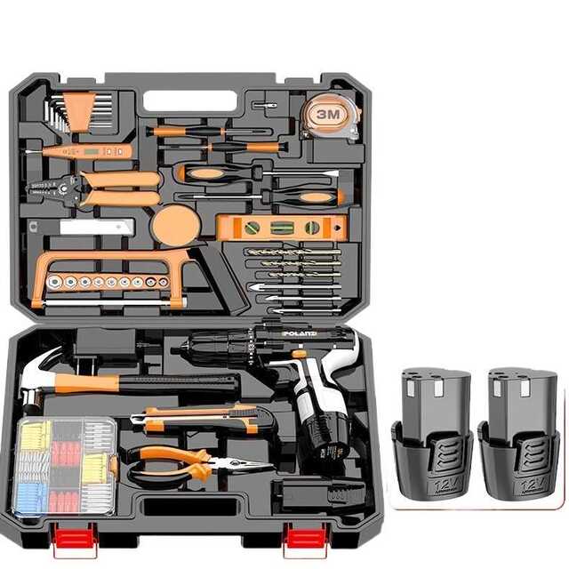 Household tool box Electrician electric combination set Woodworking maintenance multi-function manual hardware tools complete set