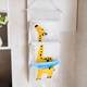 Cute cartoon storage bags sorting children's hanging bags door wall book bags large wardrobe bedside wall hanging multi-layer