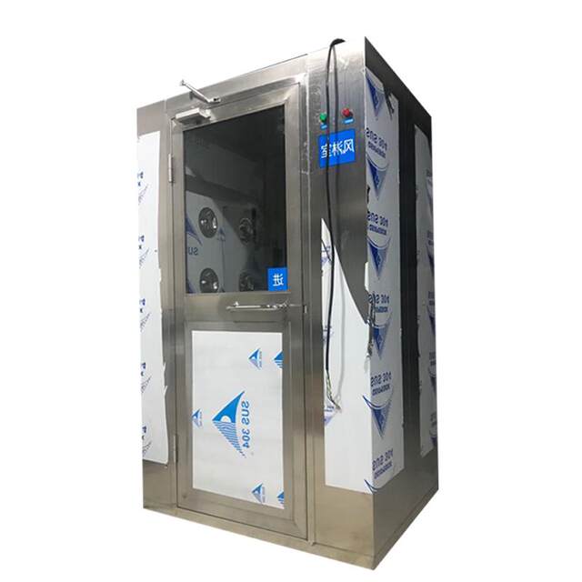 Single double blowing automatic induction shower room stainless steel clean workshop air shower door manufacturer double double blowing