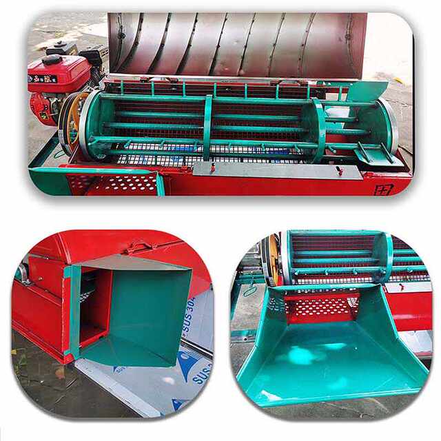 Fully feeding household threshing machine oil rice threshing machine rapeseed threshing wheat rice harvester small threshing machine