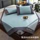 2024 new ice silk mattress cover three-piece set washable machine wash summer sky conditioning mat sheet high-end