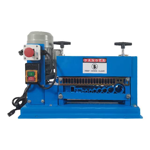 Guangzhou small desktop waste wire and cable stripping machine Automatic commercial single-knife aluminum wire scrap copper wire peeling machine
