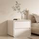 Simple and modern headgear bed cream style solid wood storage ultra narrow new three-layer light luxury WLY bedroom side storage bed