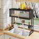 Kitchen sink storage rack household dishes storage dish sink sink pool dustproof cabinet multi-function drain rack