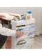Movable book storage box desk-mounted book classroom bookshelf student wheeled box book box desk storage rack