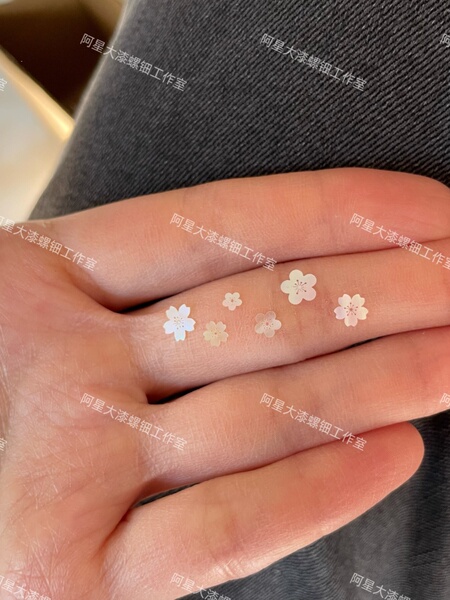 樱花螺钿片白蝶贝片珍珠母贝片大漆漆器漆画漆艺镶嵌材料螺钿花