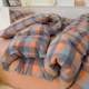 Cotton color 20240414 woven and wash pure cotton three and four pieces set for people with skin-friendly Class A can sleep naked in quilt cover bed sheets