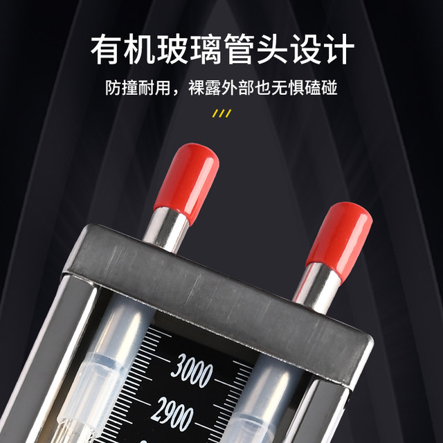 All stainless steel U-shaped pressure gauge Organic pipe pressure gauge Differential pressure gauge Gas pipeline detection U-shaped pressure gauge