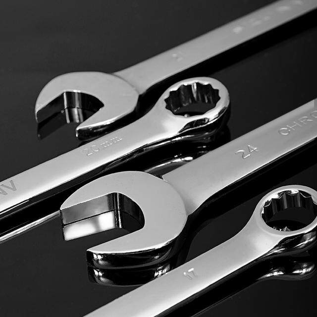 Dual-purpose plum blossom wrench tool set Quickly disassemble the dagger board 14-piece wrench full set of auto repair hardware tools