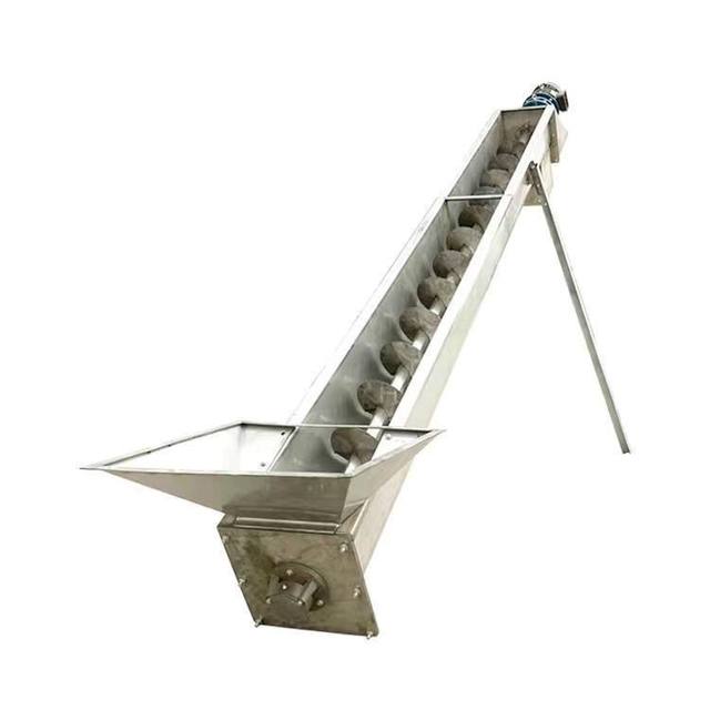 U-type stainless steel screw conveyor hoisting machine granular food cement mortar concrete Jiaolong feeding factory