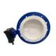 Fluorine lining butterfly valve 3414-16 flange lining tetrafluorine butterfly valve cast steel manual lining fluorine butterfly valve source manufacturer
