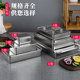 Stainless steel seasoning box commercial seasoning box with lid ingredients box kitchen seasoning box sample box seasoning storage box