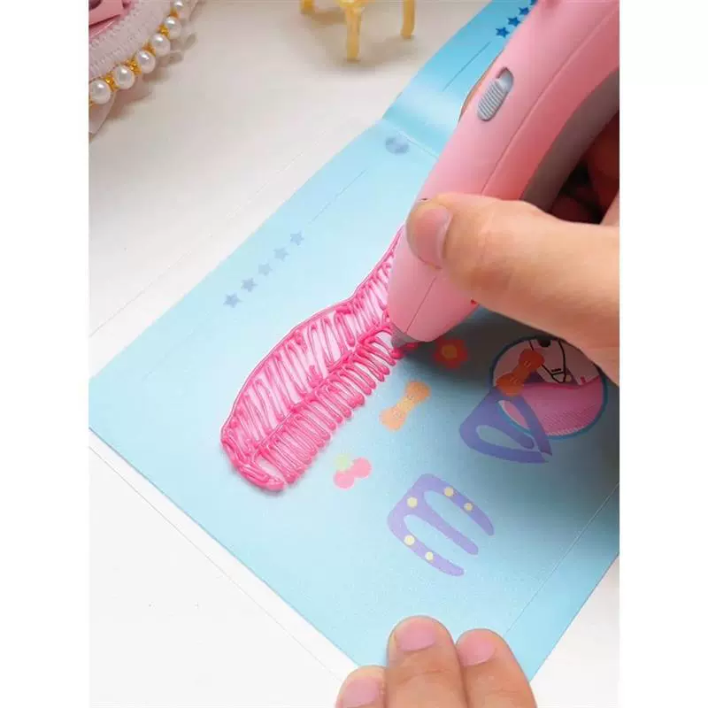 Children's wireless three dimensional cartoon brush, 3D, DIY