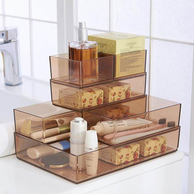 Household kitchen free combination drawer storage box partition box tableware storage grid partition partition sorting box