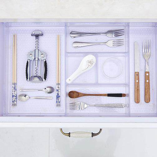 Household kitchen free combination drawer storage box partition box tableware storage grid partition partition sorting box