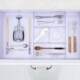Household kitchen free combination drawer storage box partition box tableware storage grid partition partition sorting box