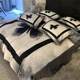 High-end light luxury high-end ice silk four-piece set summer silky naked sleeping quilt cover bed sheet 2024 new bedding