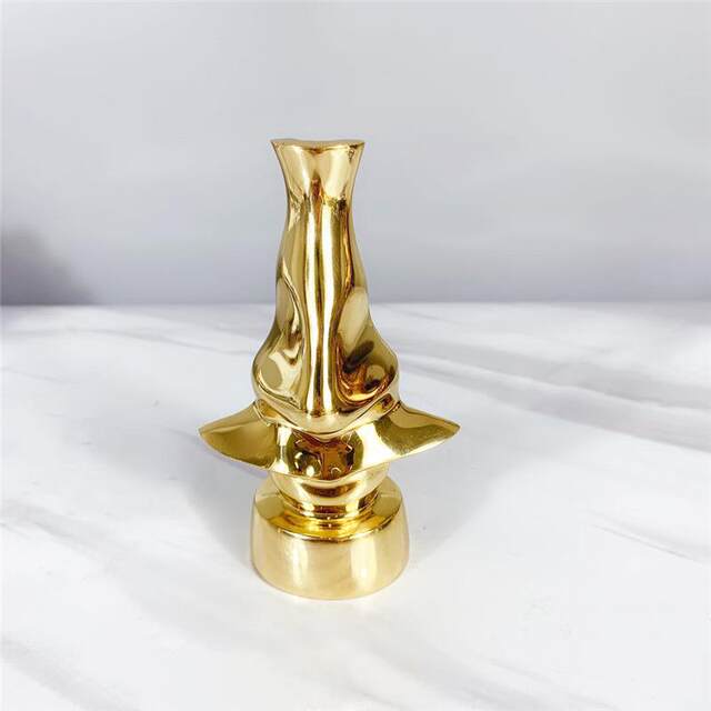 Brass glasses frame ornament model room study decoration office desktop study artwork soft decoration