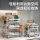 Stainless steel kitchen bowl rack drain rack bowl chopstick plate storage rack household multi-function countertop bowl cabinet
