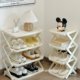 Manufacturer storage rack shoe cabinet plastic shoe rack foldable door entrance entrance door free installation multi-layer easy