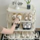 Manufacturer storage rack shoe cabinet plastic shoe rack foldable door entrance entrance door free installation multi-layer easy