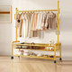 Household clothes drying rack floor-standing bedroom clothes rack small and simple indoor and outdoor folding storage and cooling clothes