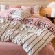 Added velvet thickened beef e milk velvet four-piece set winter anti-static double-sided velvet quilt cover flannel warm bed sheets in winter