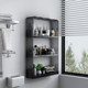 Punchless kitchen storage rack wall-mounted transparent acrylic multi-layer storage simple modern bathroom bathroom