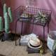 Juhan Iron Art Storage Shelf Flower Rack Garden Balcony Kitchen Bathroom Deposit Rack Nordic Art Style