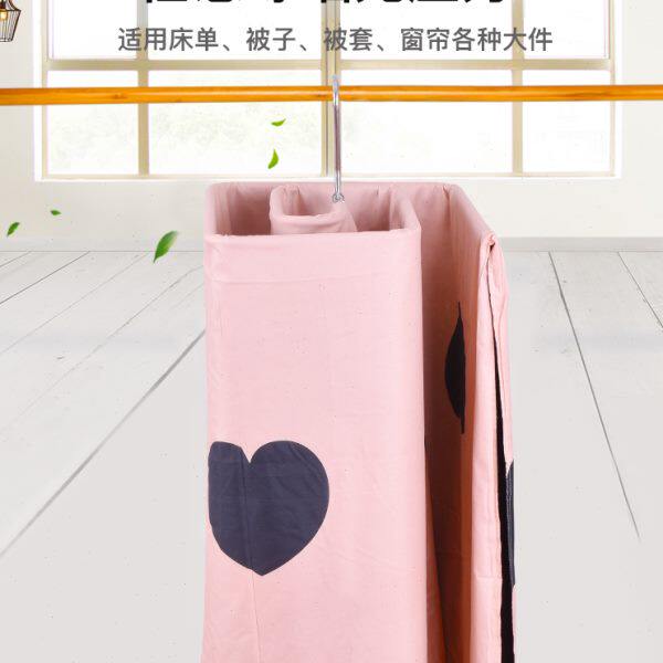 Stainless steel quilt drying artifact spiral bed sheet drying clothes rack quilt single multi-function storage rotary clothes rack for household use