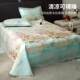 Ice silk mat machine washable bed sheet cool air conditioning mat three-piece set baby mat home folding summer