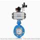 Pneumatic hard sealed three-eccentric flange butterfly valve 643-16 Double-acting single-acting high temperature resistance
