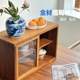 Nordic teak table storage cabinet household combination display cabinet solid wood storage cup cabinet desktop tea cabinet