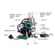 Fully automatic computer wire stripping machine cable wire stripping machine multi-core JW-3FN vertical core wire stripping and twisting machine