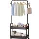 Simple clothes rack, clothes rack, floor-standing wheeled mobile rack, multi-functional, simple home bedroom storage rack