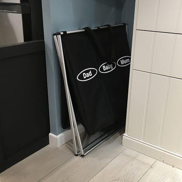 Nordic large three-club laundry basket dirty laundry basket, bathroom folding storage basket, moisture-proof laundry basket