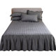 Full cotton bed cover bed skirt style single piece thickened sheet 1.8m bed skirt cover single double Simmons anti-slip bed cover